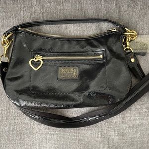 Coach Daisy Liquid Gloss Black Purse